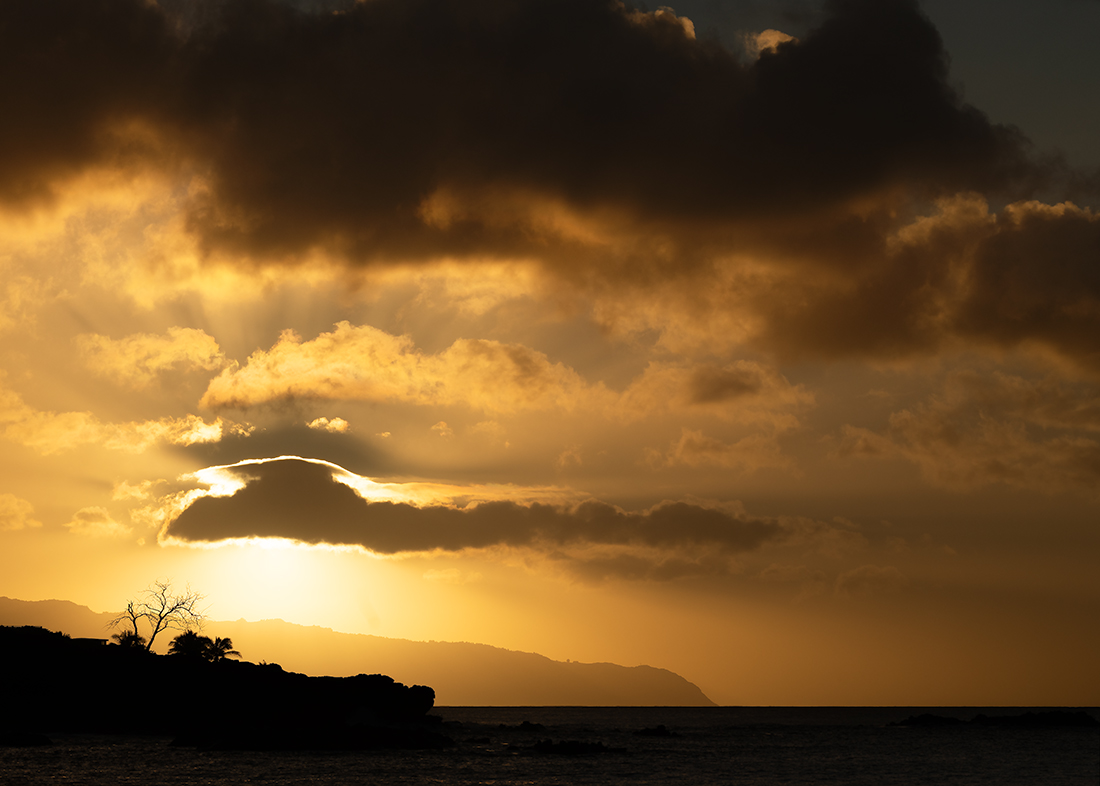 Skymning på Hawaii